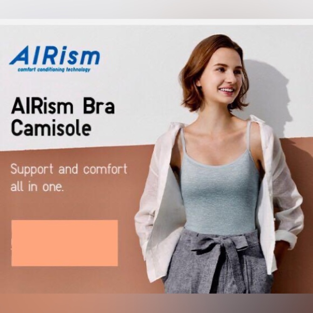 Uniqlo AIRism bra camisole - XS